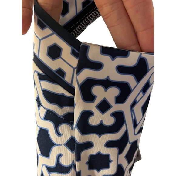 Gretchen Scott Dress Women's Size Large Don Cesar Beach Rio Gia Navy White New w - Picture 8 of 9